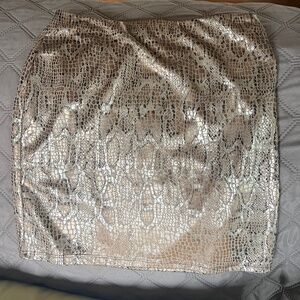 Snakeskin skirt